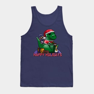 Happy Holidays Dino Tank Top